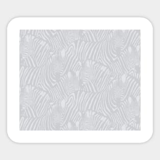 Gray Zebra Sticker